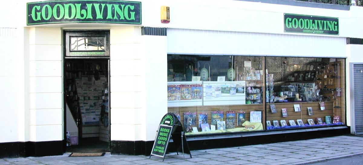 goodliving christian bookshop bideford shop front