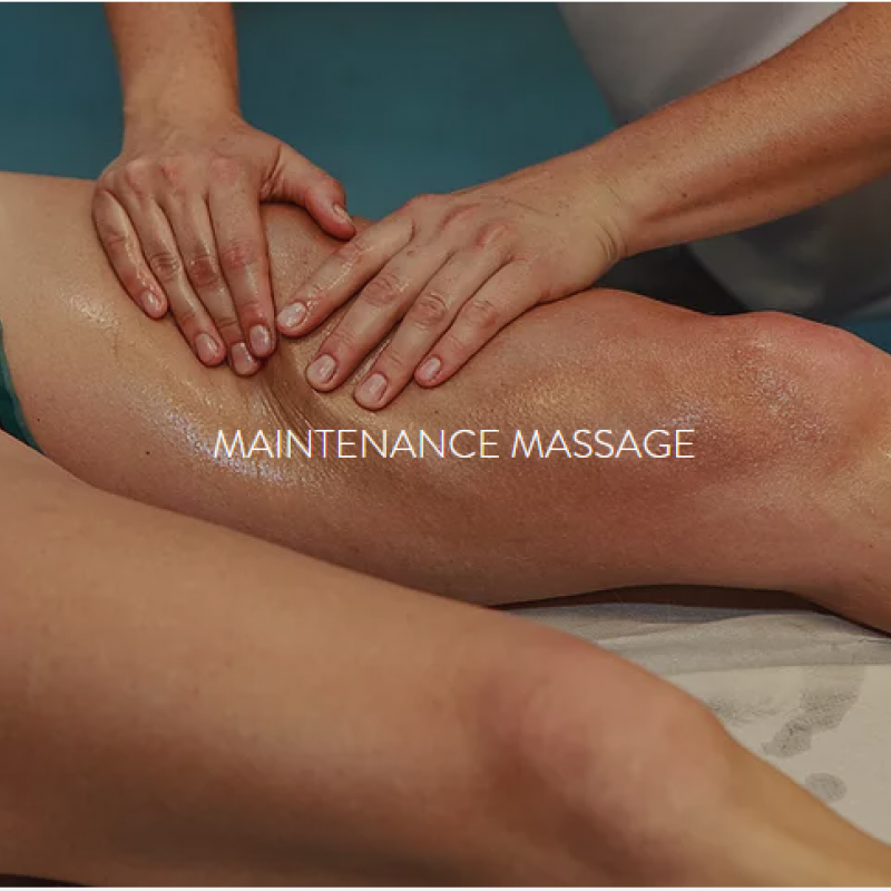 deep tissue massage on legs