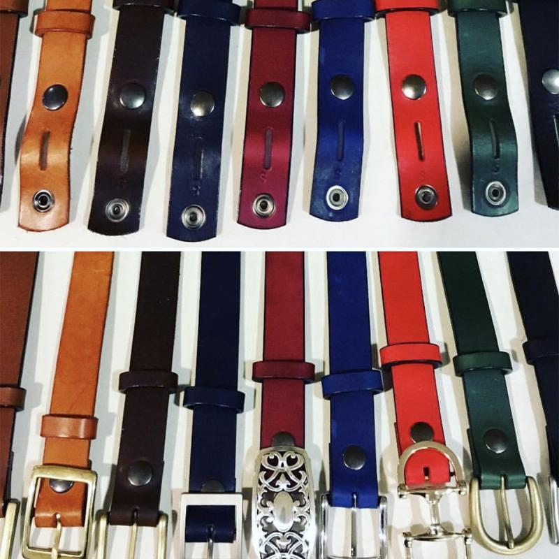 Handmade belts from Hip and Waisted  Bideford